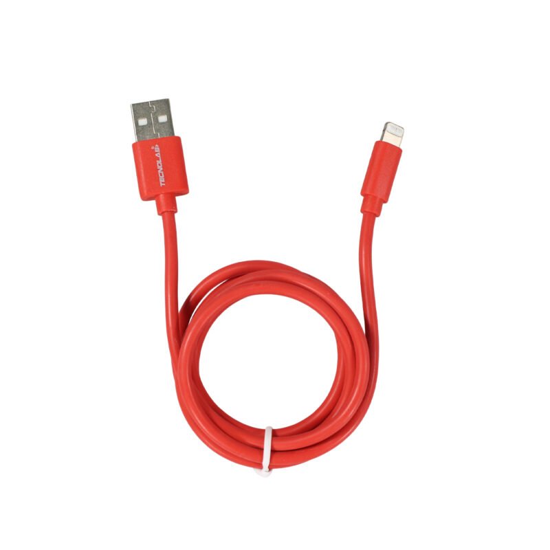 cable de iphone y ipad usb a lightning certificado. red — vista 2