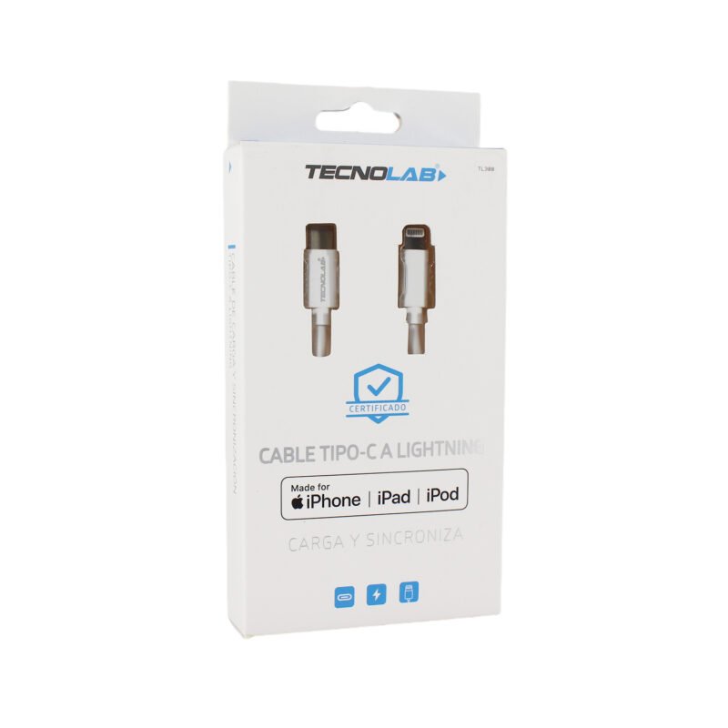 cable de iphone y ipad tipo c a lightning certificadowhite — vista 5