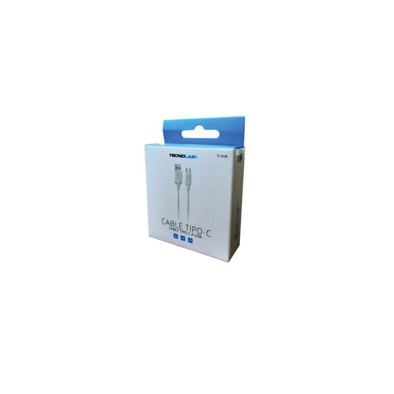 cable para celular de usb a tipo c.white 1 mts box — vista 2