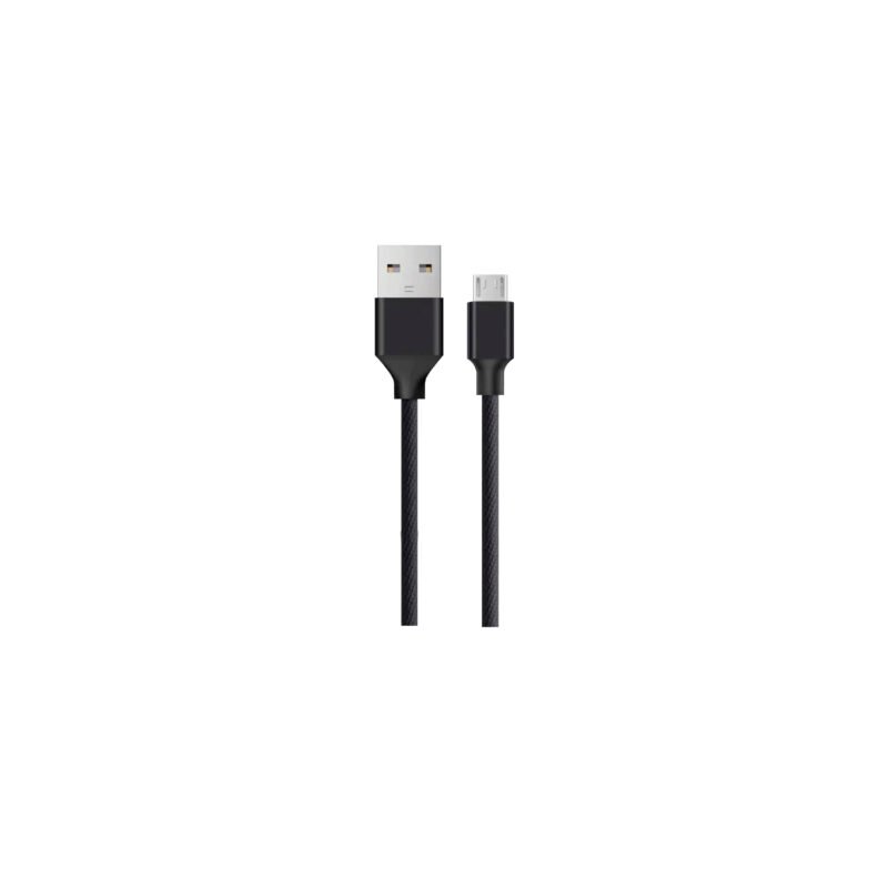 cable usb a micro usb 2.0. black. 3 mt box