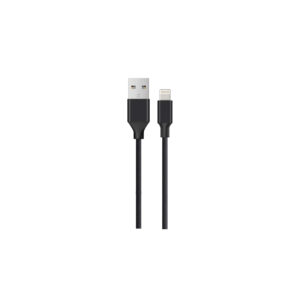 cable usb lightning. black. 3 mt box
