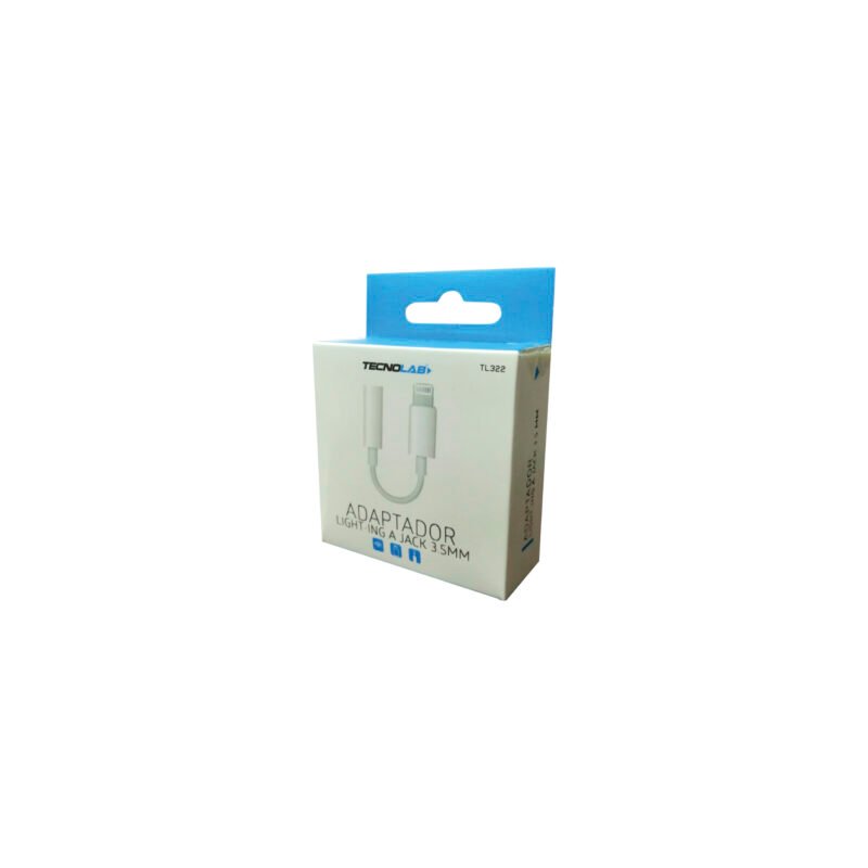 adaptador tecnolab lightning a jack 3.5mm con bt — vista 3