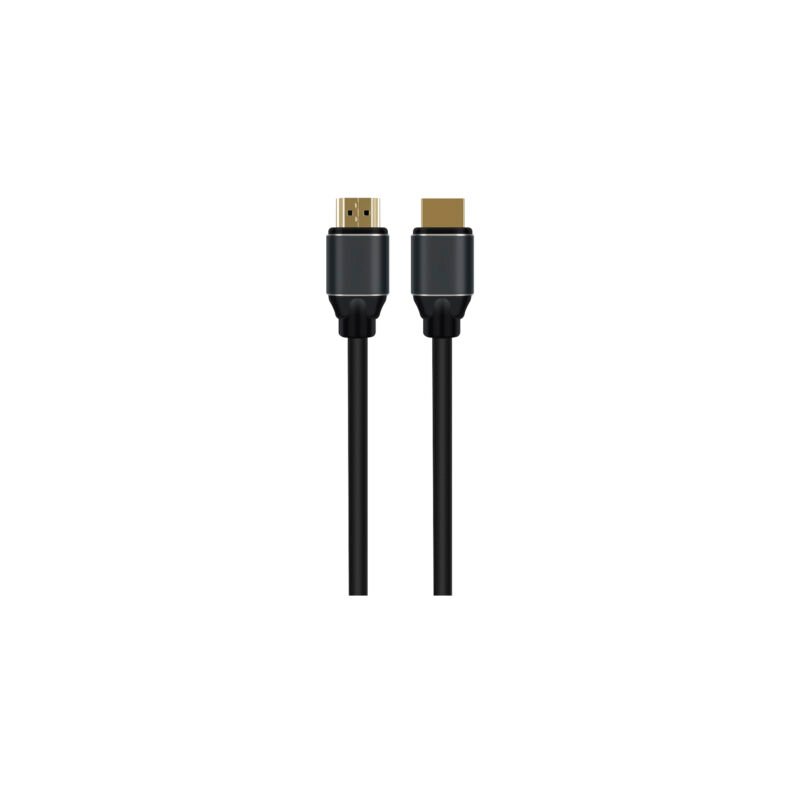 cable hdmi v2.0 4k, terminales s, transmision eficiente, 5m, macho macho, carcasa metalica. trenzado gold