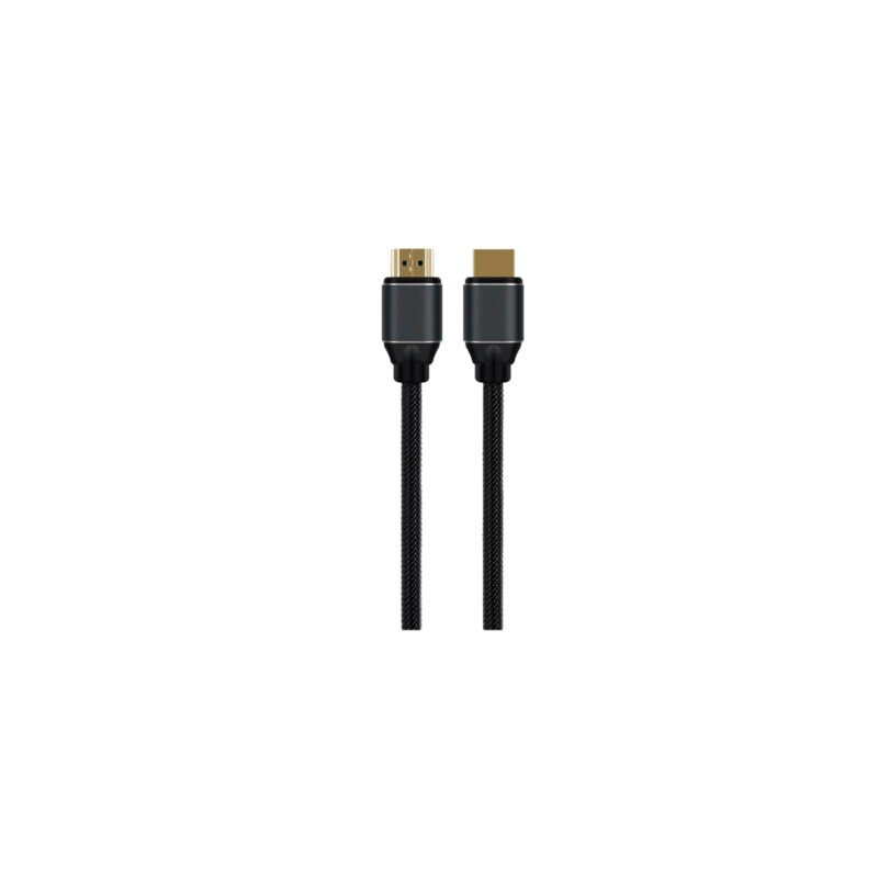 cable hdmi v2.1 8k, terminales s, 1mt, macho macho, transmision de alta calidad, carcasa metalica.trenzado gold — vista 2