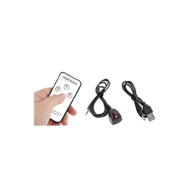 switch hdmi 4k 3 en 1, color 12 bits, alto rendimiento 2.5 gbps, resolucion hasta 3840x2160. — vista 2