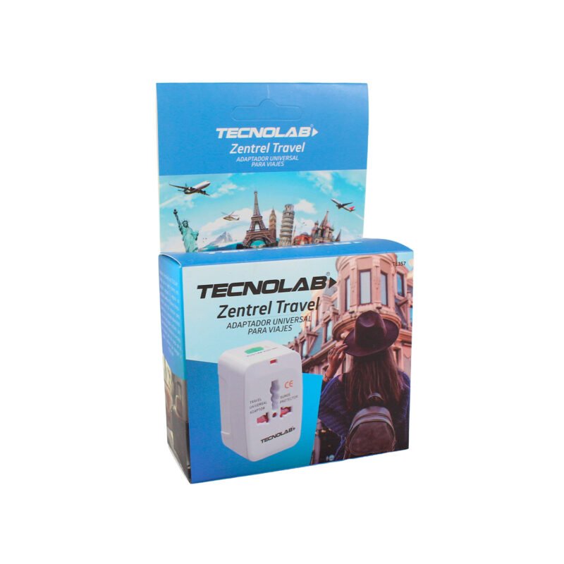adaptador de viaje universal tecnolab — vista 4