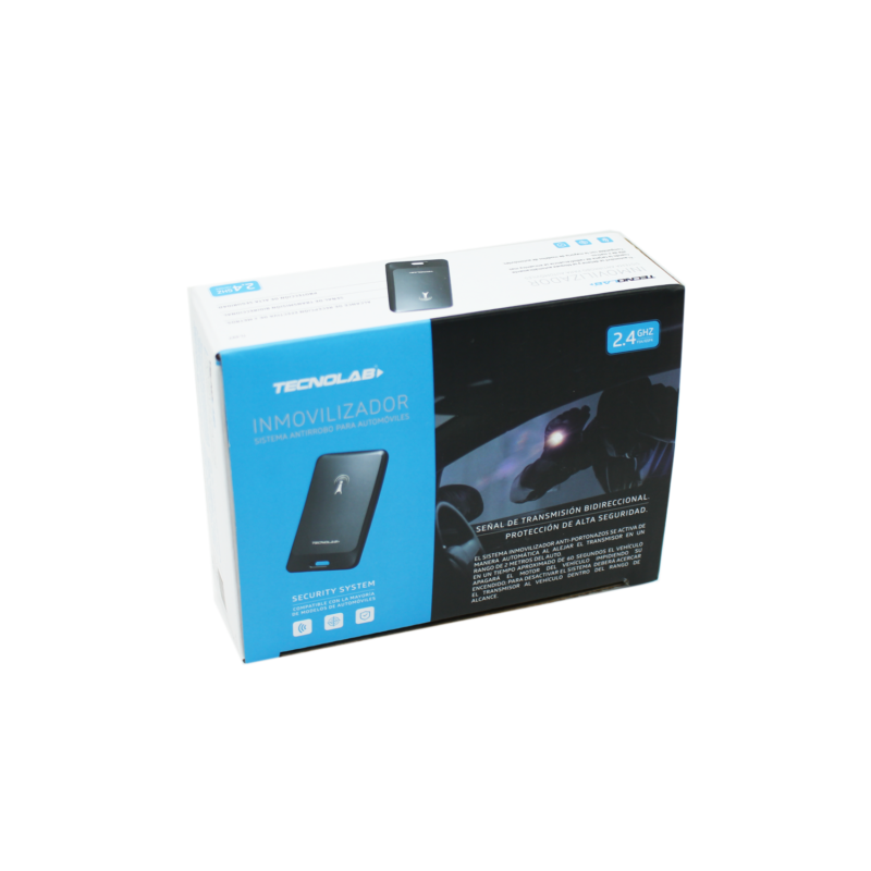 corta corriente tecnolab inmovilizador automovil 2.4ghz., alcance 2mt, seÑal bidireccional, bloqueo/desbloqueo, emergencia.