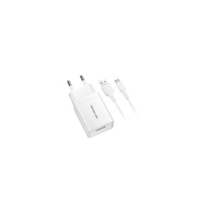 cargador de pared tecnolab micro usb usb 2.1a white