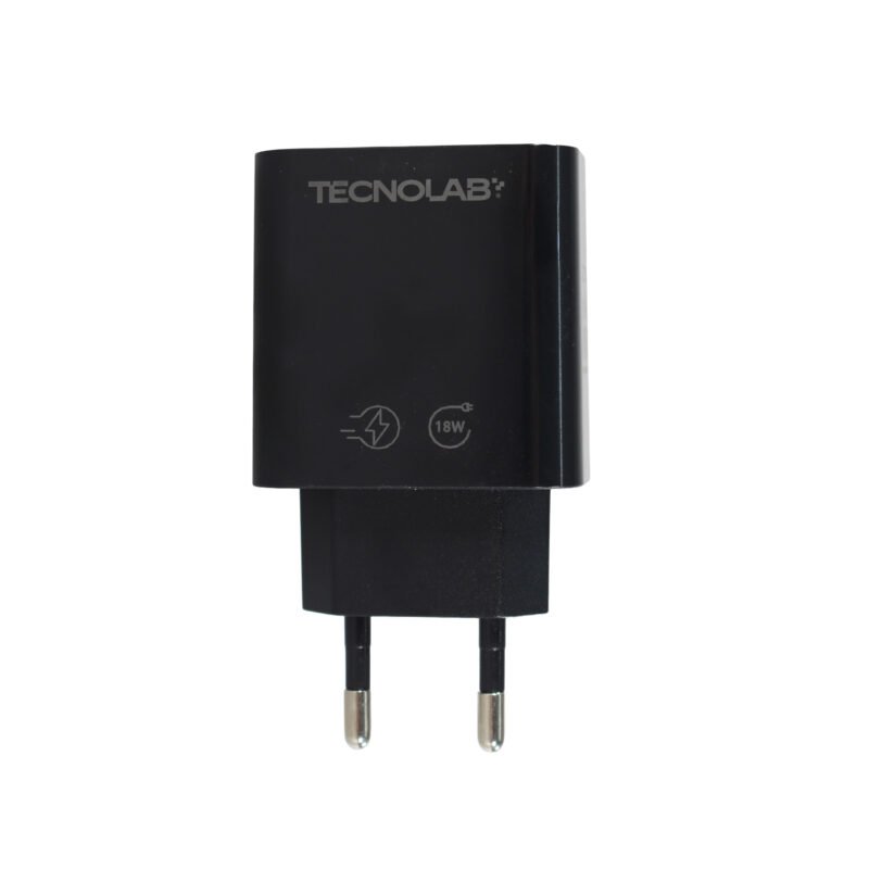 cargador tecnolab qc 3.0 salida usb 18w con cable usb a lightning. certificacion sec. black — vista 7