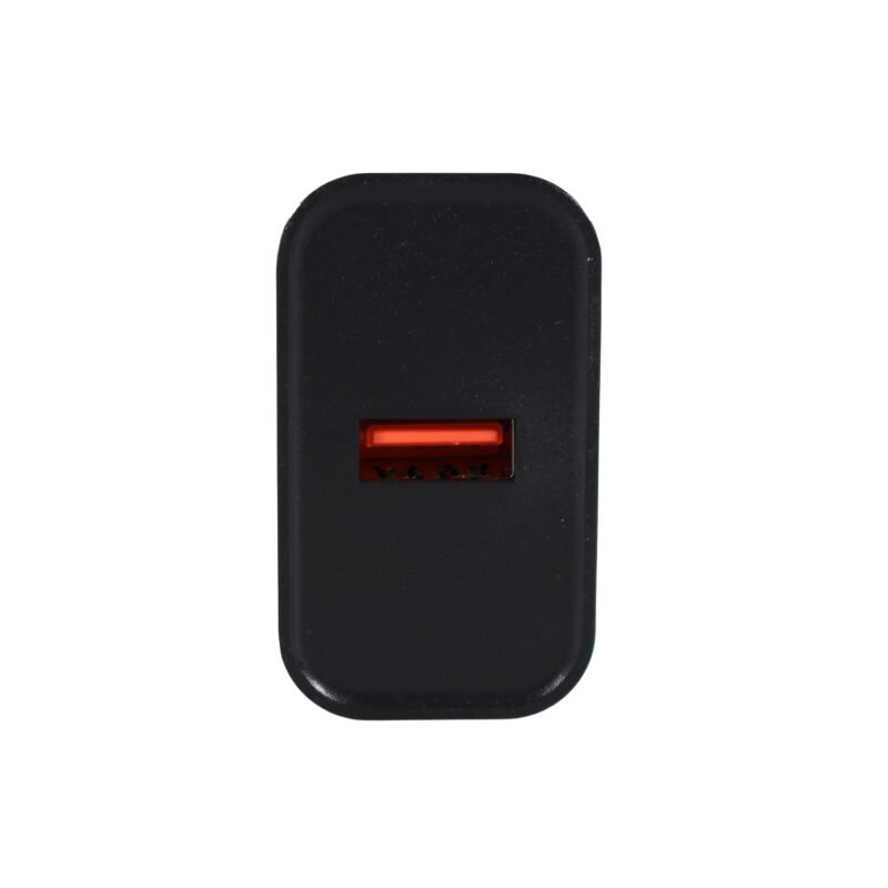 cargador tecnolab qc 3.0 salida usb 18w con cable usb a lightning. certificacion sec. black — vista 10