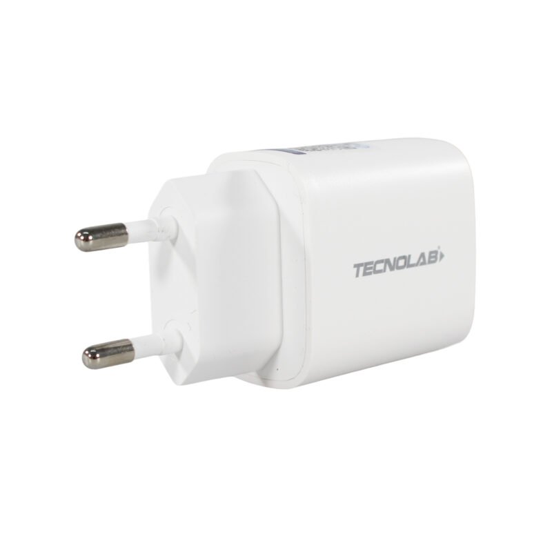 cargador tecnolab qc 3.0 + pd 20w con cable tipo c a lightning. certificacion sec. white — vista 10