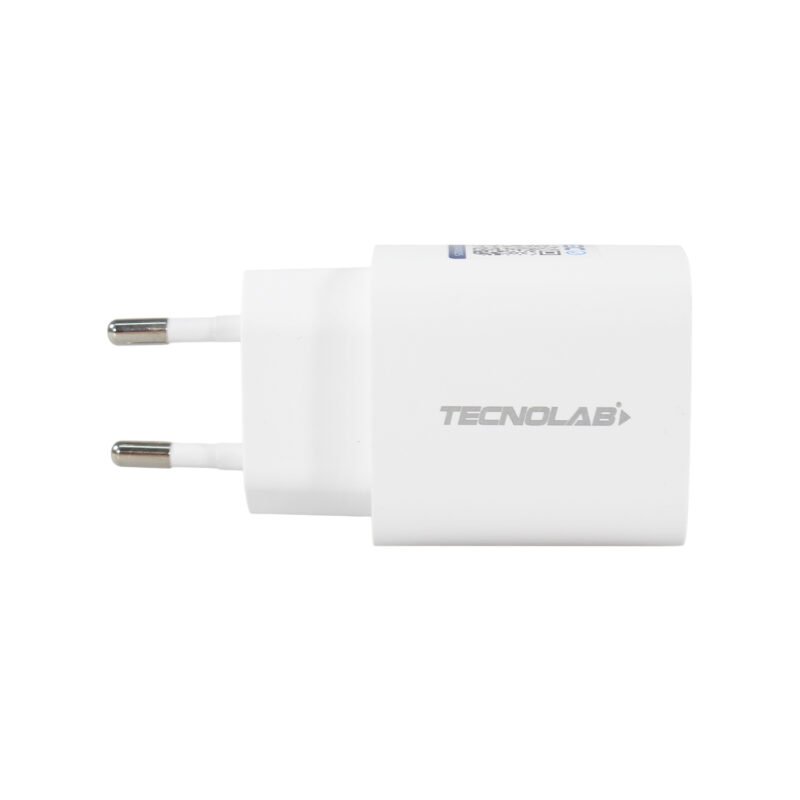 cargador tecnolab qc 3.0 + pd 20w con cable tipo c a c. certificacion sec. white — vista 9