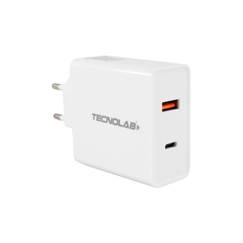 cargador tecnolab qc 3.0 + pd 36w con cable tipo c a lightning . certificacion sec. white — vista 11