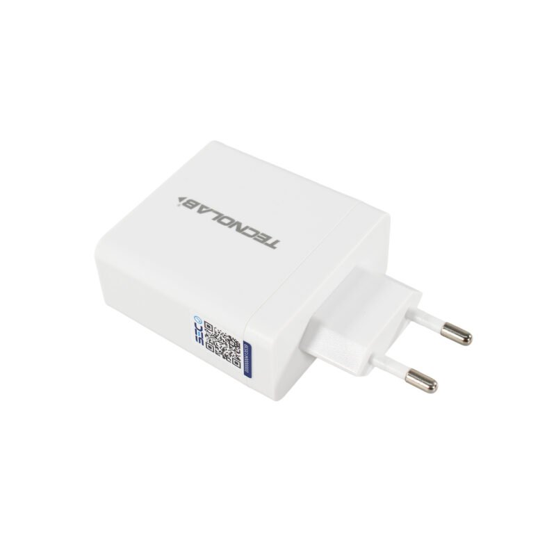 cargador tecnolab qc 3.0 + pd 36w con cable tipo c a lightning . certificacion sec. white — vista 12