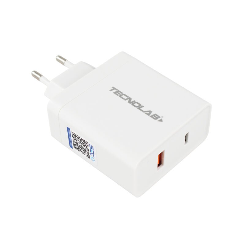 cargador tecnolab qc 3.0 salida usb 18w, pd salida tipo c 36w con cable tipo c a c. certificacion sec. — vista 13