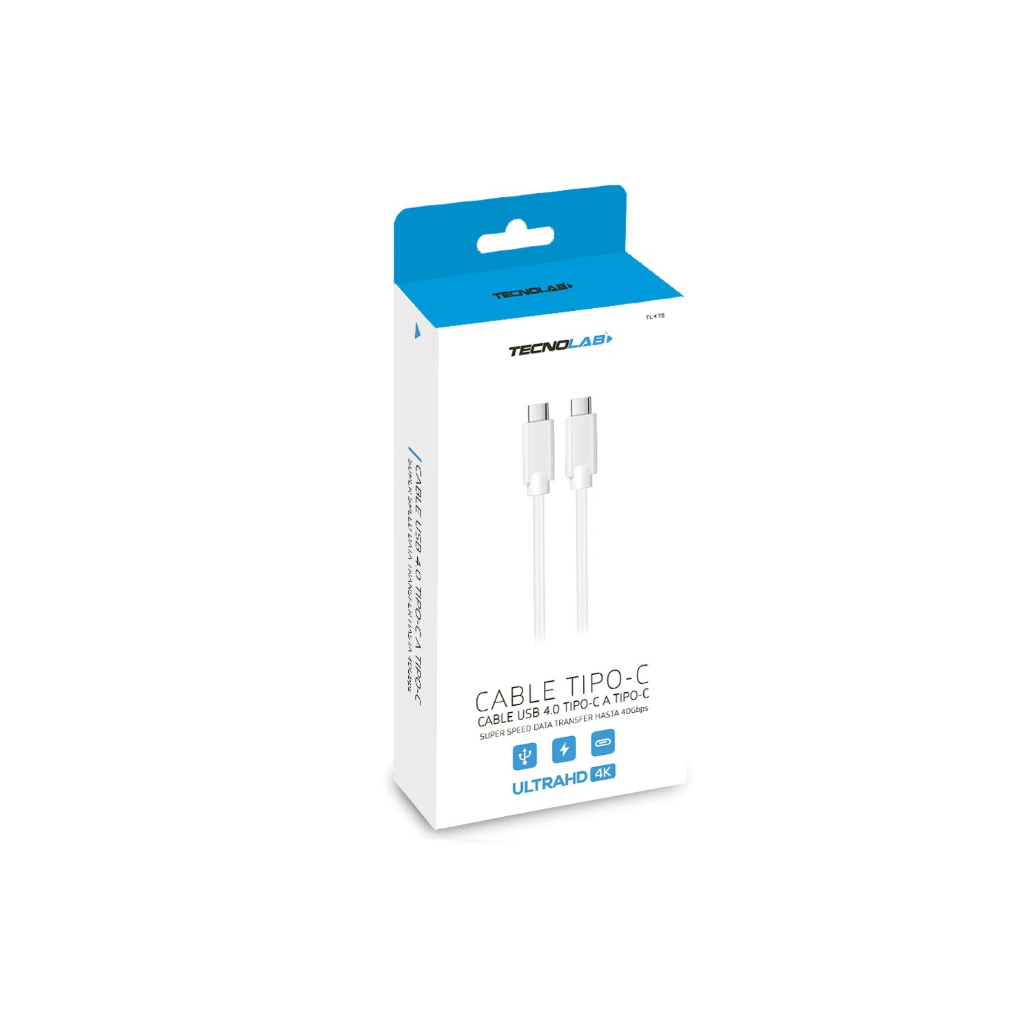 cable tecnolab usb tipo c 4.0, transferencia hasta 40gbps, soporta 85w 100w, video 4k, largo 2m. cable tecnolab usb tipo c 4.0, transferencia hasta 40gbps, soporta 85w 100w, video 4k, largo 2m.