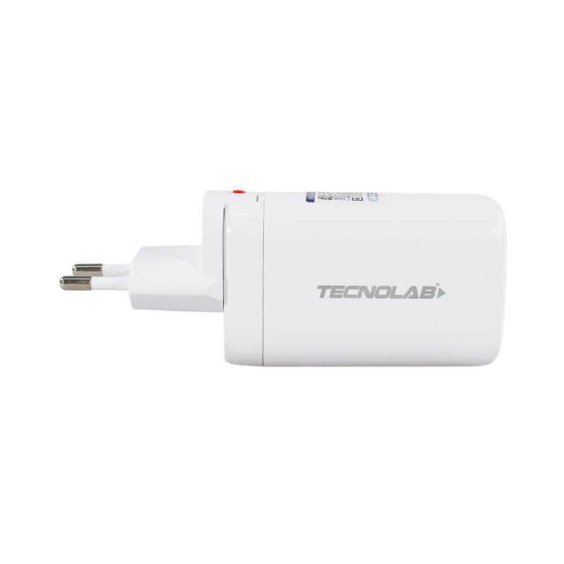 cargador tecnolab qc 3.0 + pd 65w con cable tipo c a c. certificaciÓn sec. white — vista 7
