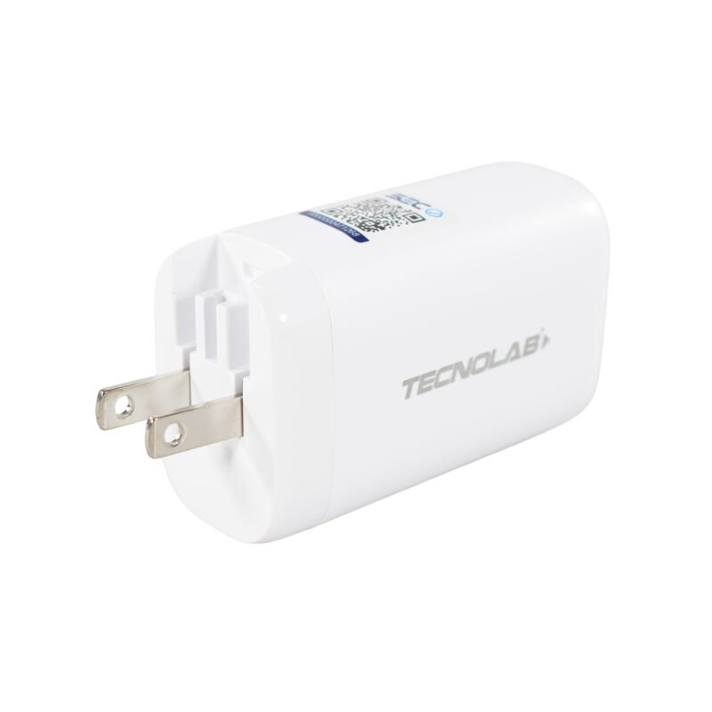 cargador tecnolab qc 3.0 + pd 65w con cable tipo c a c. certificaciÓn sec. white — vista 10