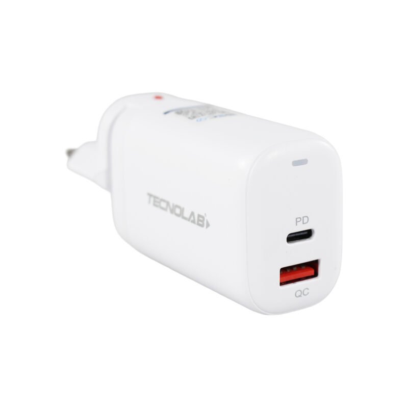 cargador tecnolab qc 3.0 + pd 65w con cable tipo c a c. certificaciÓn sec. white — vista 12