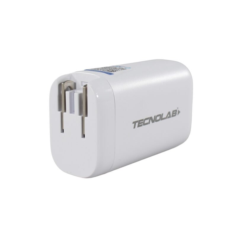 cargador tecnolab qc 3.0 + pd 65w con cable tipo c a lightning. certificaciÓn sec. white — vista 8