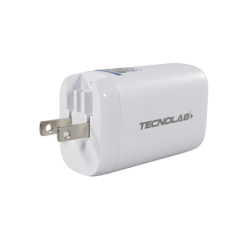 cargador tecnolab qc 3.0 + pd 65w con cable tipo c a lightning. certificaciÓn sec. white — vista 9