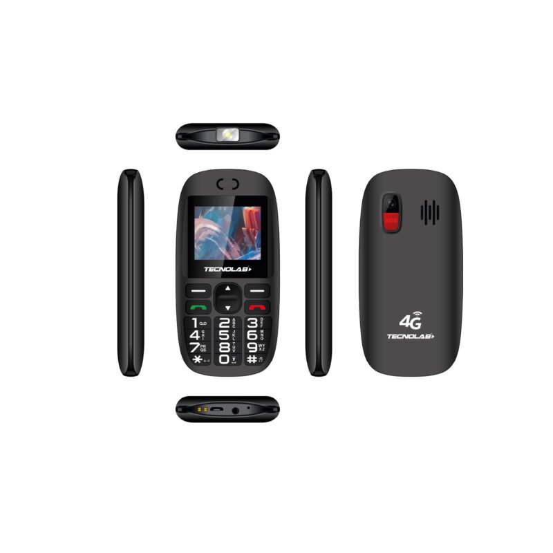 telefono senior 4g pantalla 1,77 dual sim black