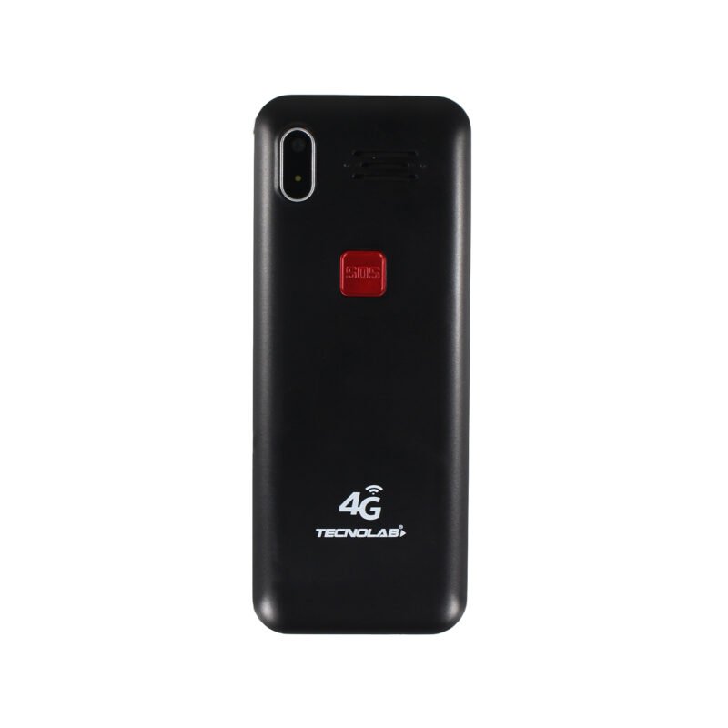 telefono senior 4g, pantalla 2.8", sim dual, boton sos, entrada tipo c, camara 0.3mp, bateria 1000mah, memoria 128 + 48mb. black — vista 4