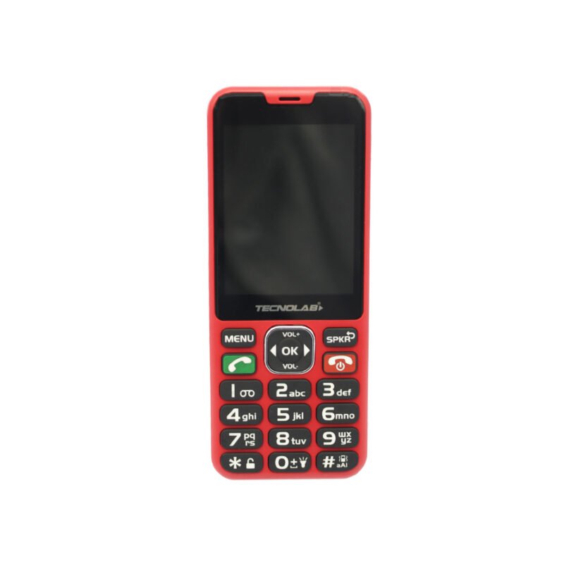 telefono senior 4g, pantalla 2.8", sim dual, boton sos, entrada tipo c, camara 0.3mp, bateria 1000mah, memoria 128 + 48mb. red