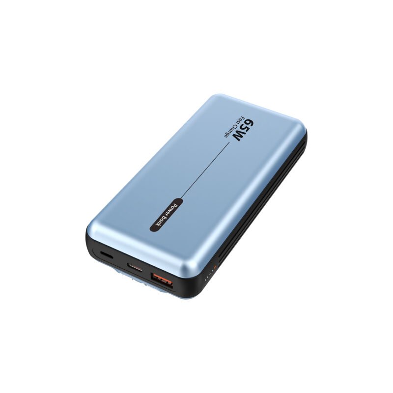 powerbank tecnolab 20000mah 65w incluye 2 cables 1 tipo c y 1 lightning — vista 4