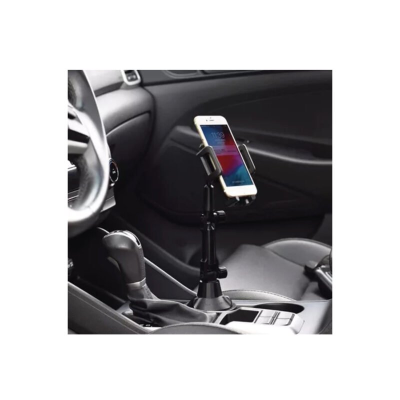 soporte tecnolab para automovil posa vasos, instalacion facil, bloqueo giratorio, rotacion 360°, compatible smartphones. — vista 3