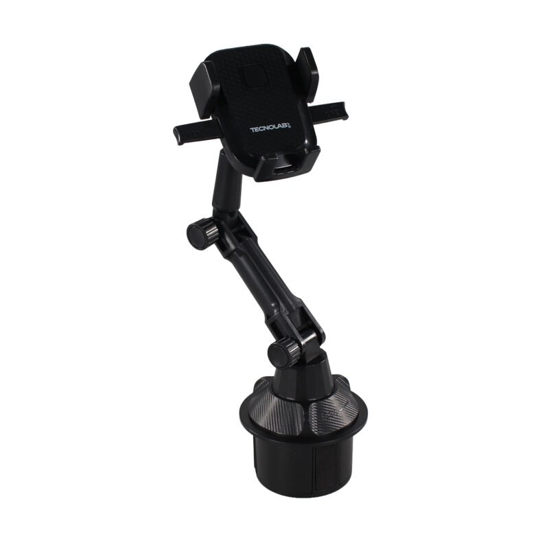 soporte tecnolab para automovil posa vasos, instalacion facil, bloqueo giratorio, rotacion 360°, compatible smartphones. — vista 11