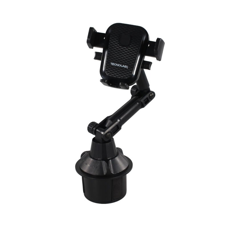 soporte tecnolab para automovil posa vasos, instalacion facil, bloqueo giratorio, rotacion 360°, compatible smartphones. — vista 12