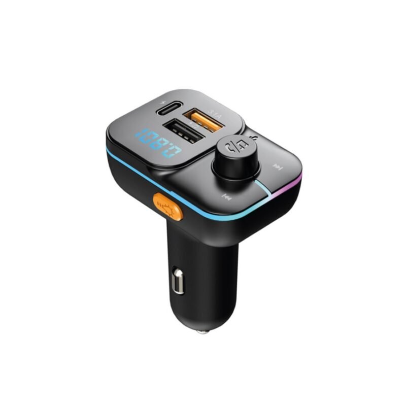 cargador de auto carga rapida 12v con transmisor fm bluetooth salida pd y usb ax2 15 watts — vista 4