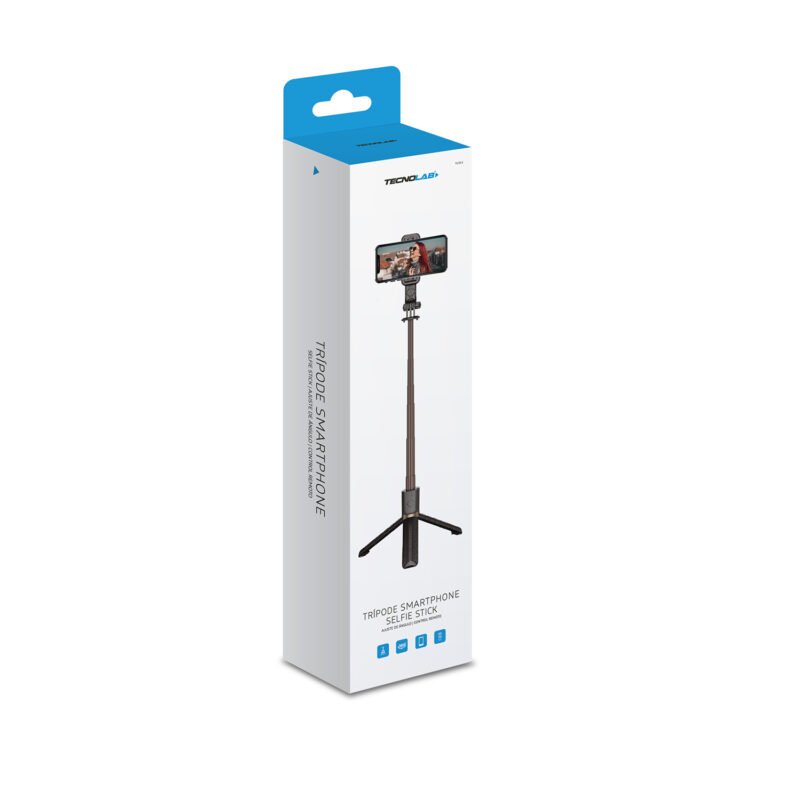 baston selfie, tripode para smartphone, bt v4.2, control 10m, bateria cr1620, compatible ios/android. — vista 3