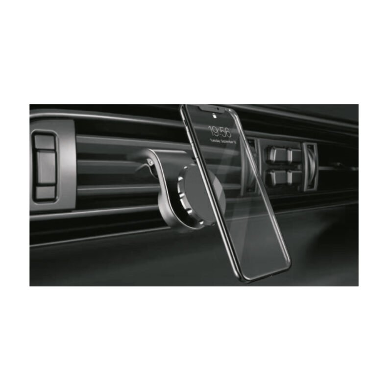 soporte tecnolab para automovil de smartphone, ajuste angulo simple, magnetico, rotacion 360°, diseÑo ergonomico, compacto. — vista 2
