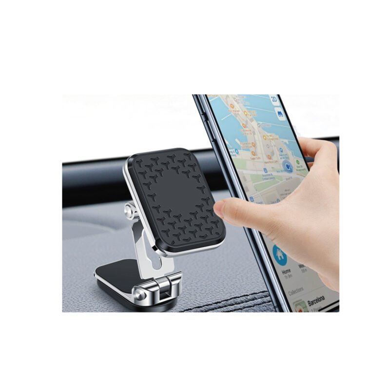 soporte tecnolab para automovil de smartphone, ajuste de angulo, magnetico universal, flexible con rotacion 360°, diseÑo ergonomico. — vista 2