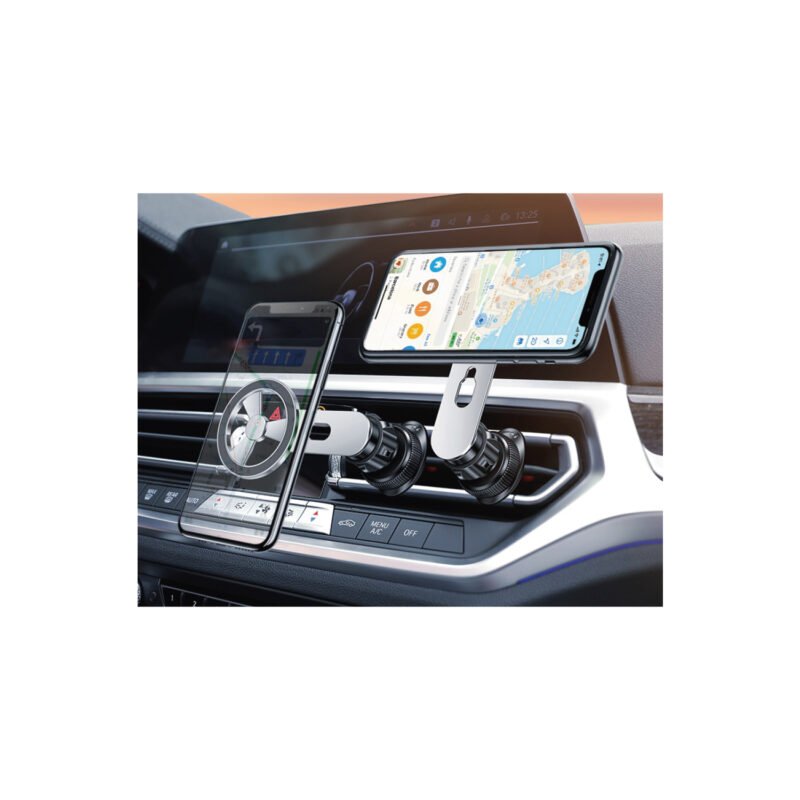 soporte tecnolab para automovil de smartphone, flexible con rotacion 360°, ajuste de angulo, diseÑo ergonomico y manos libres. — vista 2