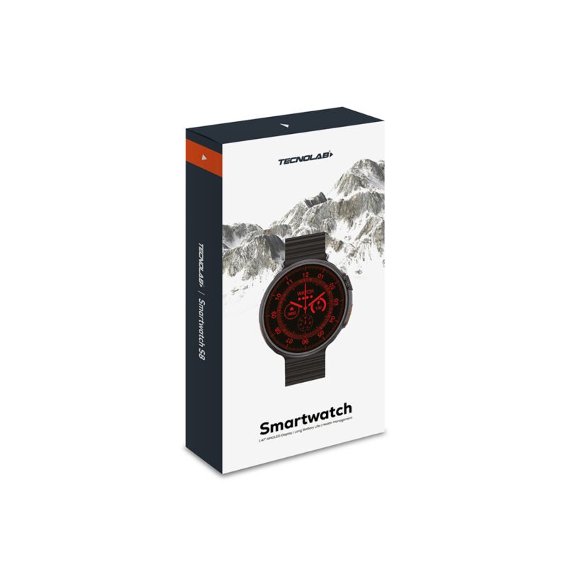 reloj smartwatch tecnolab 1.5", bt 3.0 5.0, pantalla 400x400, carga inalambrica, monitor cardiaco, musica, deportes. — vista 3