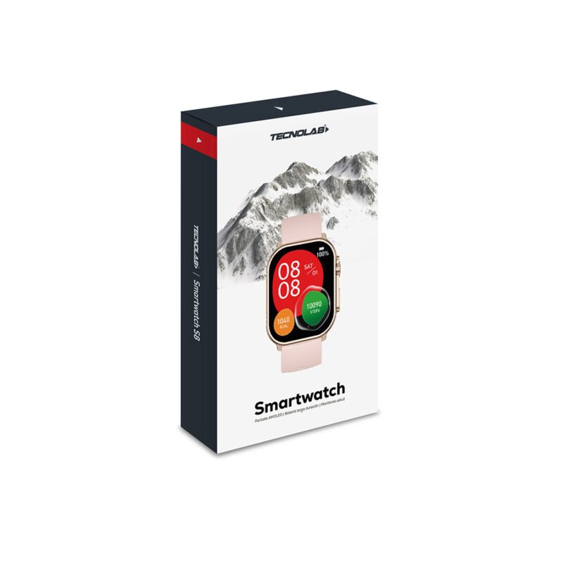 reloj smartwatch tecnolab 2.1", monitoreo de salud, mas de 70 deportes, llamadas bt, voz, juegos, pantalla 410x502, carga inalambrica. — vista 6