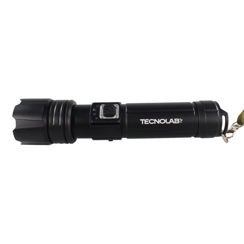 linterna tecnolab led zoom telescopico, 3 modos de iluminacion, resistente al agua, 3000 lumines, carga usb. 16cm — vista 8