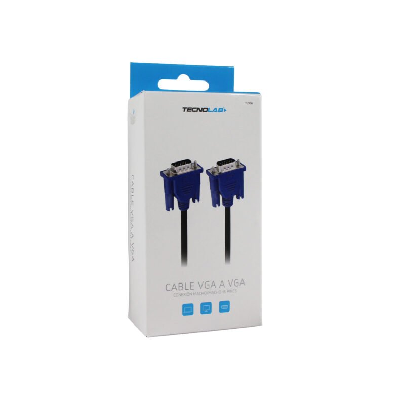cable vga 1.5mts macho macho para proyector, monitor, notebook