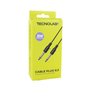 cable mono de 6,3mm de 3 mts