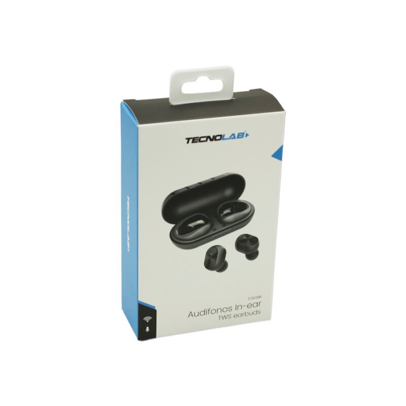 audifono tecnolab con respuesta de 20hz 20khz, bateria de 30mah, uso de 3 horas, rango inalambrico 10m. black — vista 3