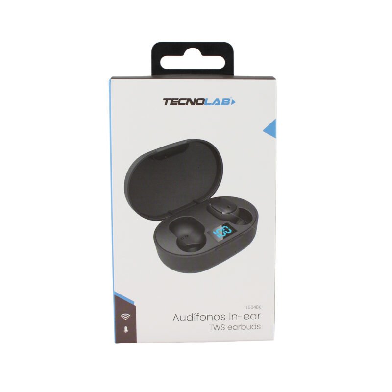 audifono tecnolab, frecuencia 20hz 20khz, bateria de 30mah, 3h de uso, rango inalambrico 10m. black — vista 5