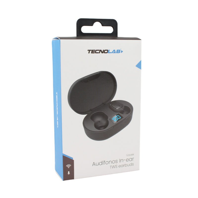 audifono tecnolab, frecuencia 20hz 20khz, bateria de 30mah, 3h de uso, rango inalambrico 10m. black — vista 6