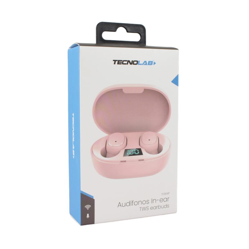 audifono tecnolab 10mm, frecuencia 20hz 20khz, bateria de 30mah, 3h de uso, rango inalambrico 10m. pink — vista 5