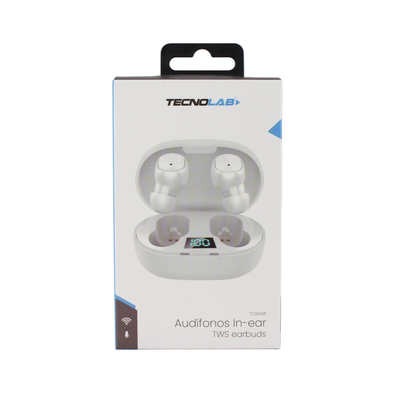 audifono tecnolab, frecuencia 20hz 20khz, bateria de 30mah, 3h de uso, rango inalambrico 10m.white — vista 4