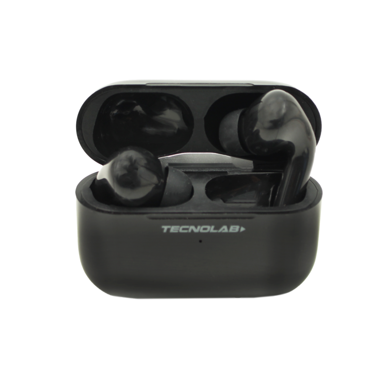 audifono tecnolab, frecuencia de respuesta 20hz 20khz, bateria de 30mah, bateria de 200mah (estuche). black — vista 3