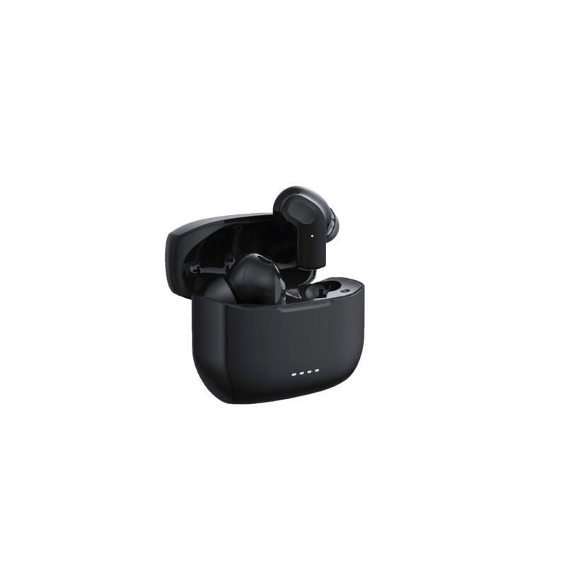 audifono tecnolab, frecuencia de respuesta 20hz 20khz, bateria de 30mah, bateria de 200mah (estuche). black