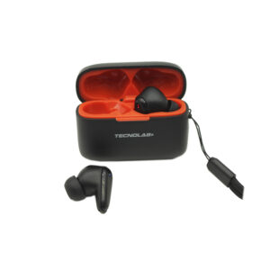 audifono tecnolab, frecuencia de respuesta: 20hz 20khz, bateria de 30mah, bateria de 200mah (estuche). black